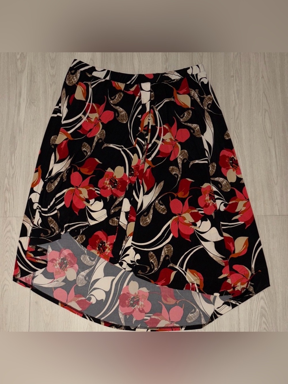 LE LIS  black and brown patterned Skirt 2xl